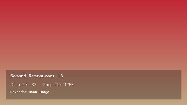 Sanand Restaurant 13