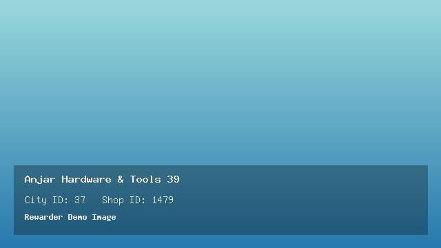 Anjar Hardware & Tools 39