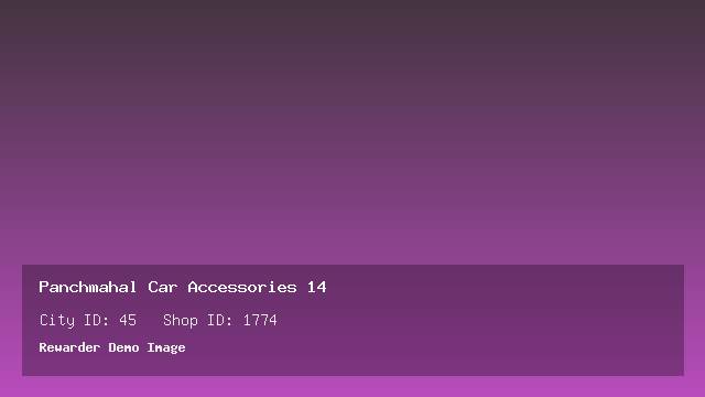 Panchmahal Car Accessories 14