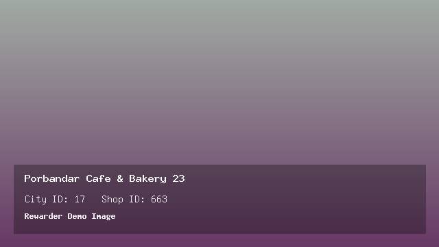 Porbandar Cafe & Bakery 23