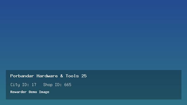Porbandar Hardware & Tools 25