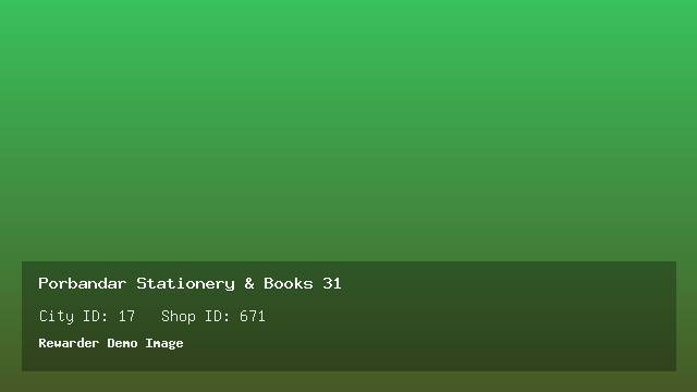 Porbandar Stationery & Books 31