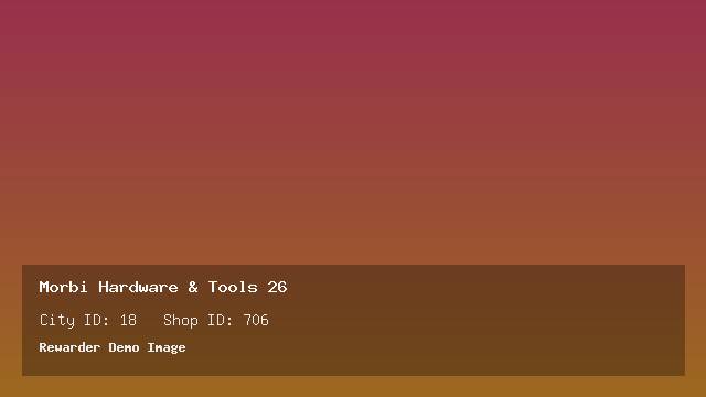 Morbi Hardware & Tools 26