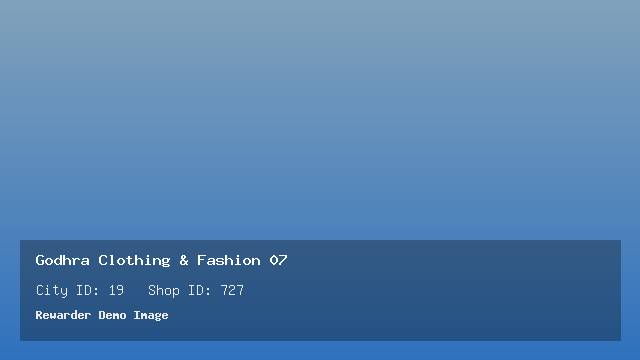 Godhra Clothing & Fashion 07